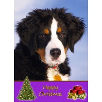 Bernese Mountain Dog Christmas Card