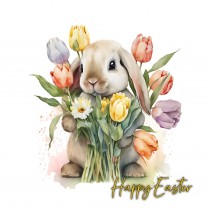 Bunny Rabbit Watercolour Easter Card 4