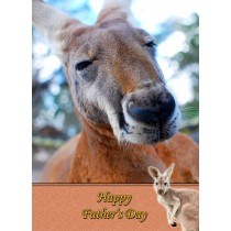 Kangaroo Father's Day Card
