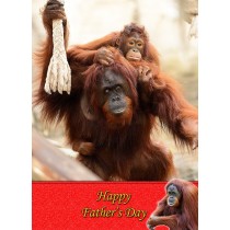 Orangutan Father's Day Card