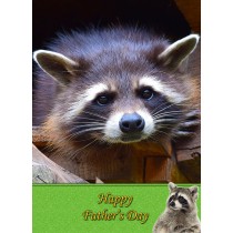 Raccoon Father's Day Card