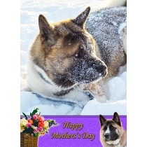 Akita Mother's Day Card