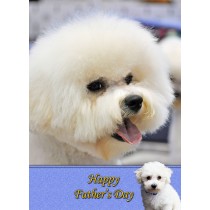 Bichon Frise Father's day card