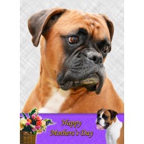 Boxer Mother's Day Card