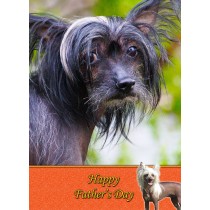 Chinese Crested Father's Day Card