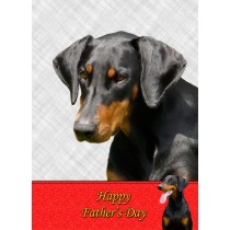 Doberman Father's Day Card