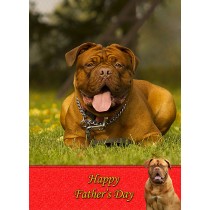Dogue de Bordeaux Father's Day Card