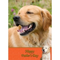 Golden Retriever Father's Day Card