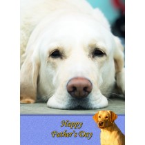 Golden Labrador Father's Day Card