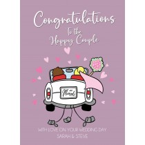 Personalised Wedding Congratulations Card (Happy Couple)