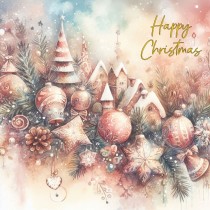 Scenery Art Christmas Greeting Card (Design 5)