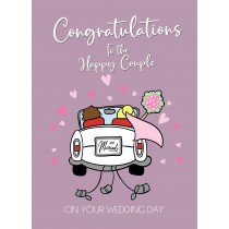 Wedding Congratulations Card (Happy Couple)
