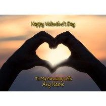 Personalised Valentines Day 'Wife' Verse Poem Greeting Card