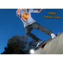 Skateboarding Fathers Day Card