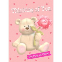 Thinking of You Card (Big Hugs and Kisses)