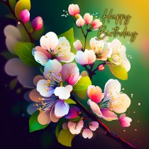 Flowers Art Birthday Card 5