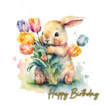 Bunny Rabbit Watercolour Birthday Card 5