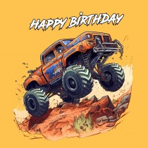 Monster Truck Birthday Card 5
