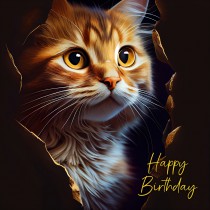 Cat Kitten Art Birthday Card 5