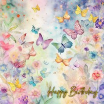 Pastel Butterfly Watercolour Birthday Card 5