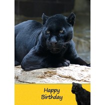 Black Panther Birthday Card