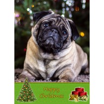 Pug christmas card