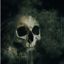 Gothic Fantasy Skull Square Greeting Card