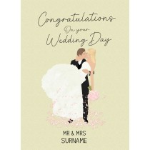 Personalised Wedding Congratulations Card (Mr and Mrs)