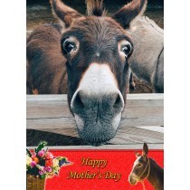 Donkey Mother's Day Card