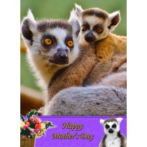 Lemur Mother's Day Card