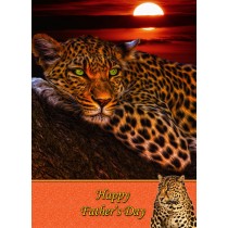 Leopard Father's Day Card