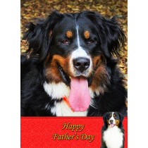 Bernese Mountain Dog Father's Day Card