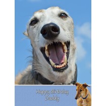 Personalised Greyhound Card