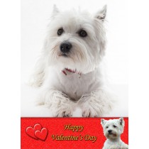 West Highland Terrier Valentine's Day Card