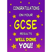 Congratulations on Passing Your GCSE Exams Card (Purple)