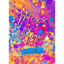 Missing You Greeting Card (Colour)