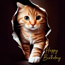 Cat Kitten Art Birthday Card 6
