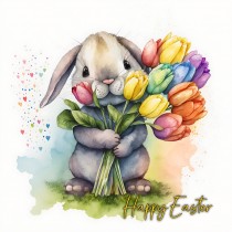Bunny Rabbit Watercolour Easter Card 6