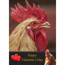 Chicken Valentine's Day Card