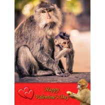 Monkey Valentine's Day Card