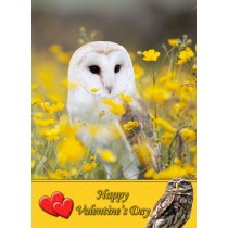 Owl Valentine's Day Card