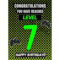 7th Level Gamer Birthday Card