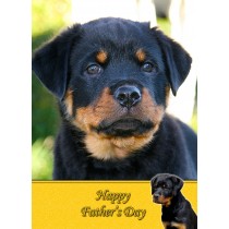 Rottweiler Father's Day Card