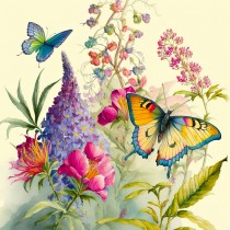 Butterfly Animal Art Blank Greeting Card