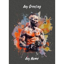 Personalised Mixed Martial Arts Greeting Card Design 7 (Birthday, Christmas, Any Occasion)