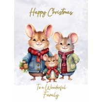 Christmas Card For Family (Mouse)