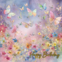 Pastel Butterfly Watercolour Birthday Card 7