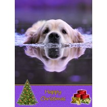 Golden Retriever christmas card
