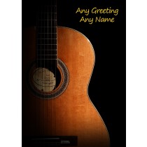 Personalised Guitar Card