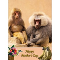 Monkey Mother's Day Card